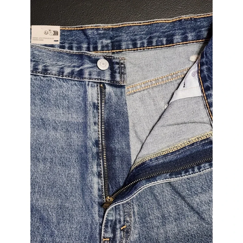 Levi's 454 Relaxed Shorts 10 Inch Inseam 42 Blue Denim